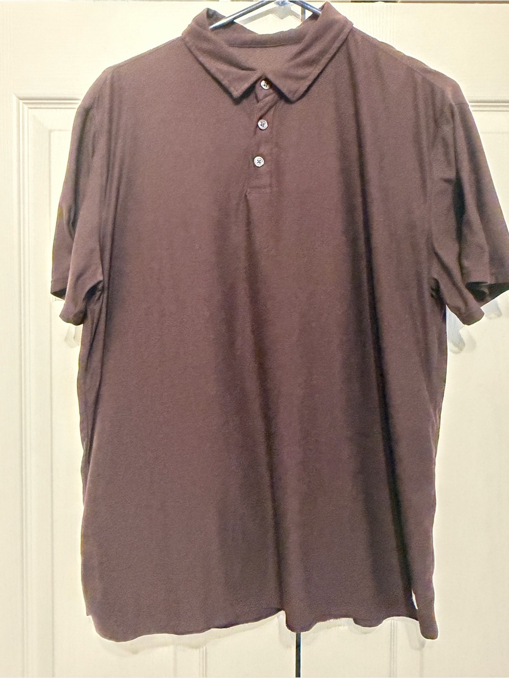 Vuori Men's Polo Shirt in Reddish Brown